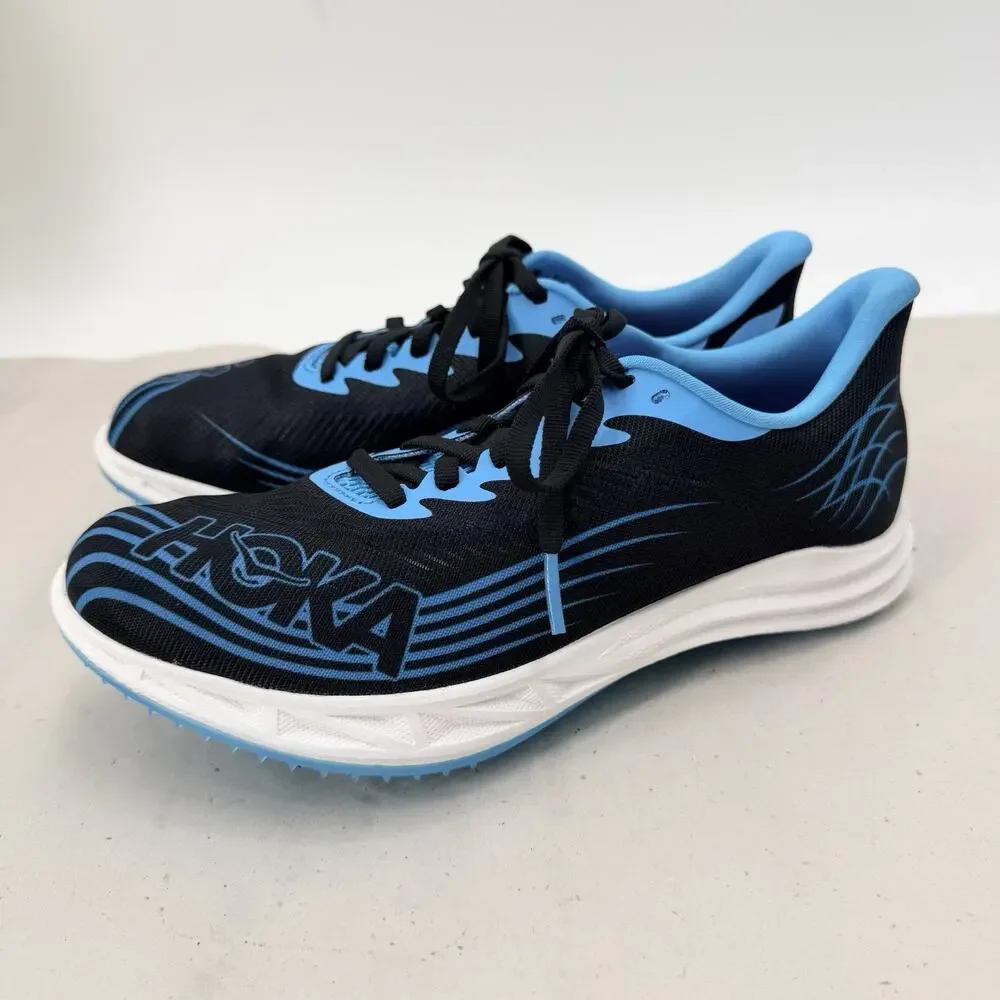 HOKA Crescendo 2 MD Track and Field Shoes 1155116 Black Blue Womens Size 8